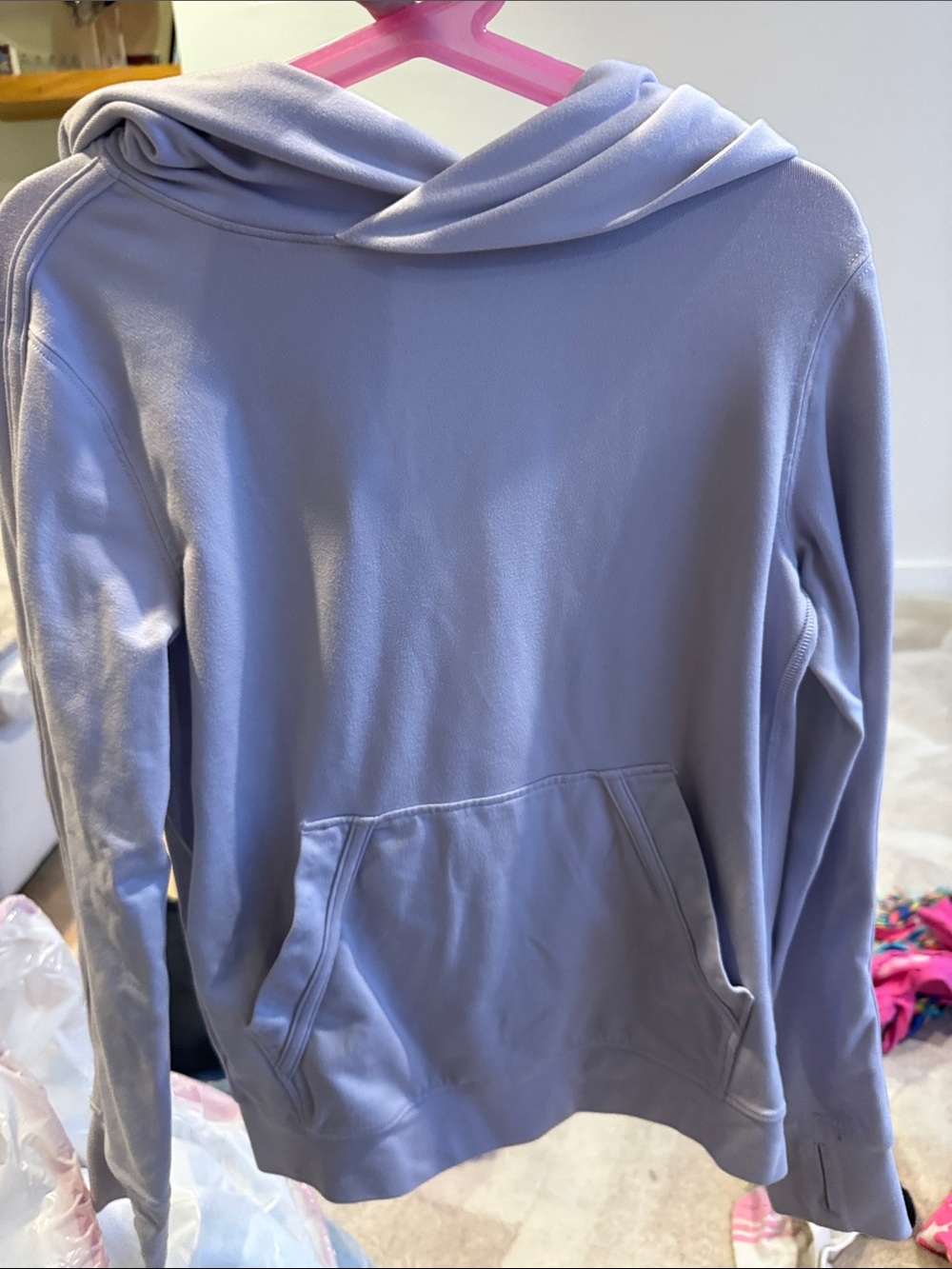 Women's Lavender Hooded Pullover Sweater - Cozy Everyday Hoodie